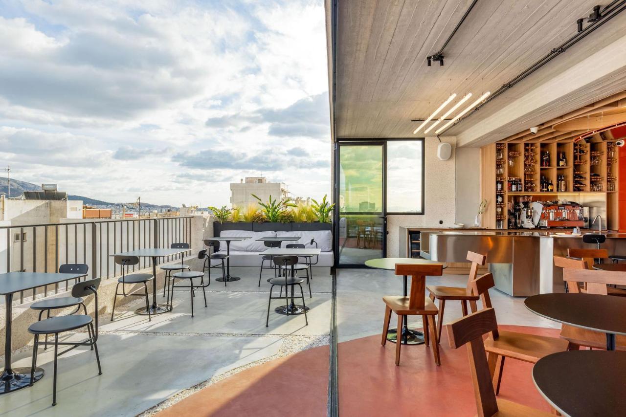 Отель The Newel Psychiko Афины Экстерьер фото The rooftop bar at the London office
